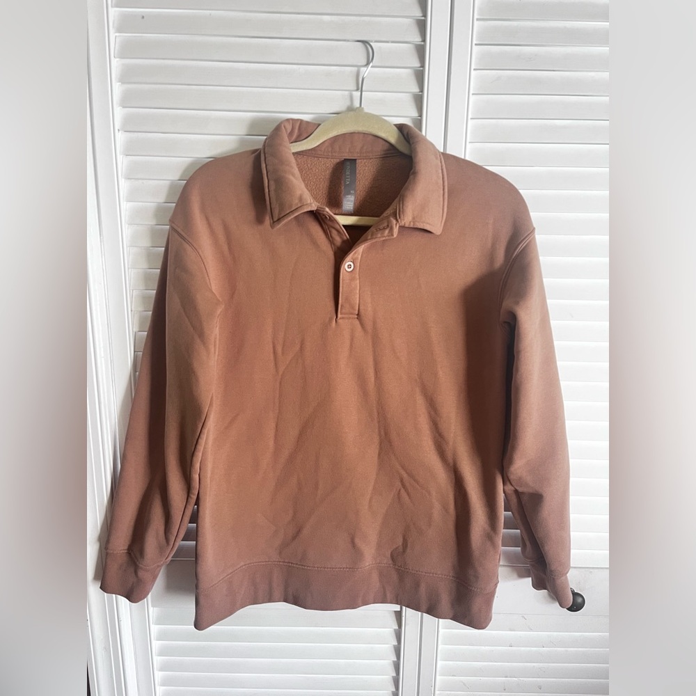 Mondetta Women's Brown V-Neck Sweater